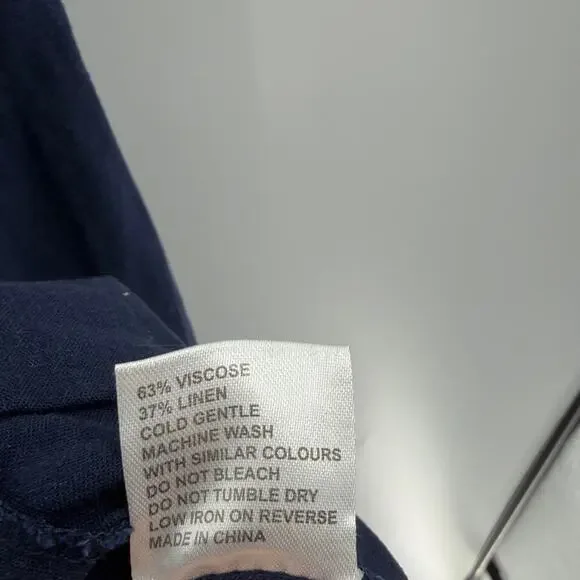 Haven Women's Sardinia Linen/Viscose Blend Maxi Dress - Riviera Blue - XS/S - Picture 7 of 9